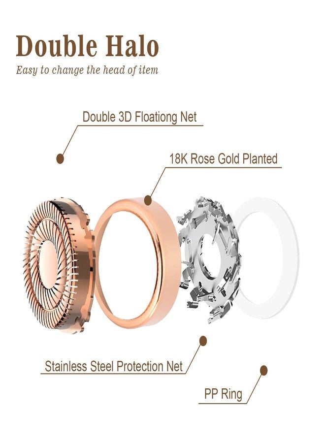 innobeaut Facial Hair Remover Replacement Heads Gen 2 for Flawless Finishing Touch, Double Ring Blades Compatible with Flawless Generation 2 Devicce - Image 5