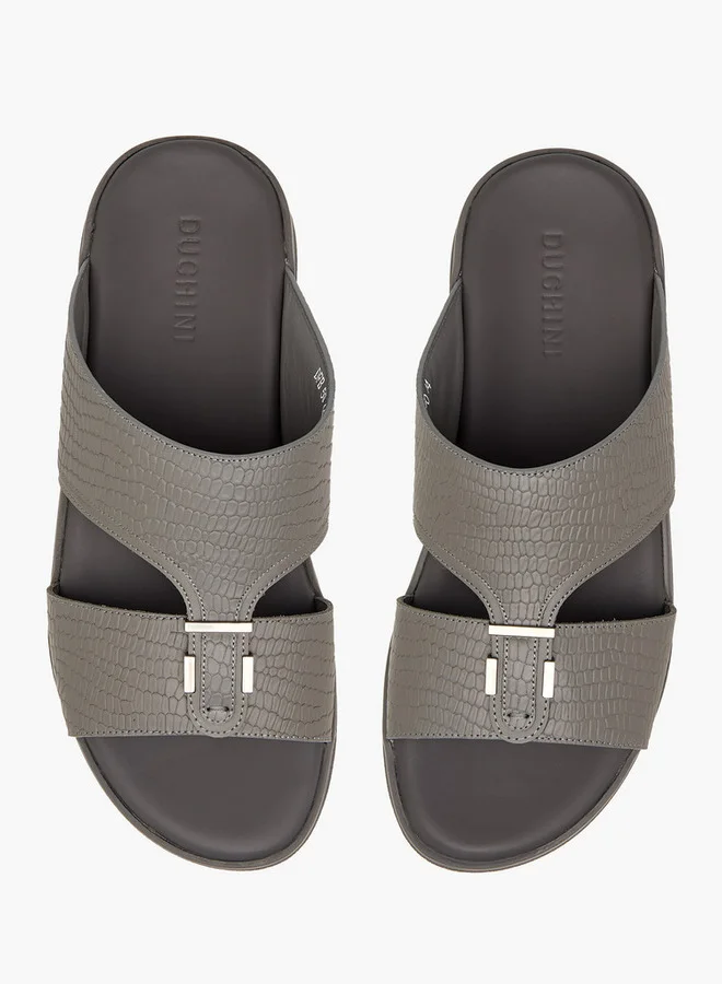 دوتشيني Men's Metal Accent Slip-On Arabic Sandals
