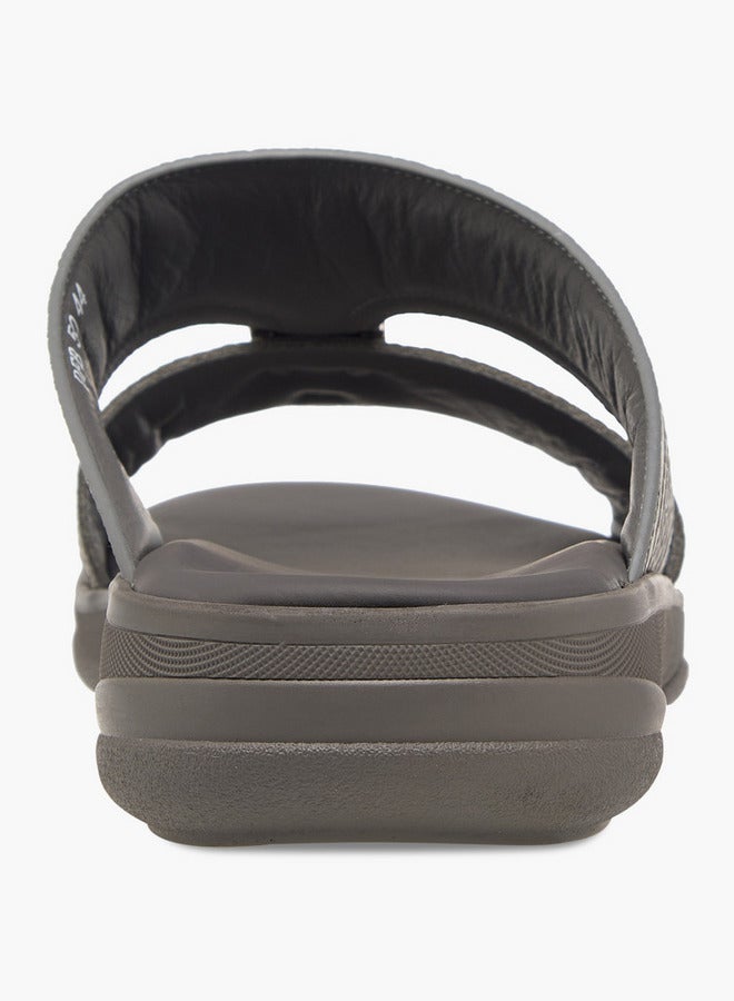 دوتشيني صنادل رجالية عربية سليب أون بلمسة معدنية - Image 5