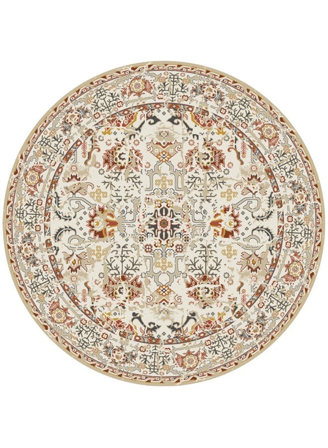 Retro Persian Style Round Area Rugs For Office Livingroom Bedroom Vintage Anti-slip Large Circle Washable Durable Soft Carpet Home Decor - Image 4