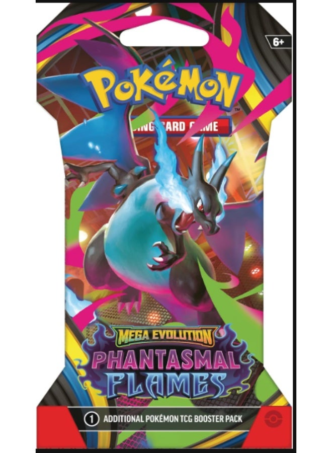 Pokemon TCG: Mega Evolution Phantasmal Flames Sleeved Booster Pack - 10 Cards