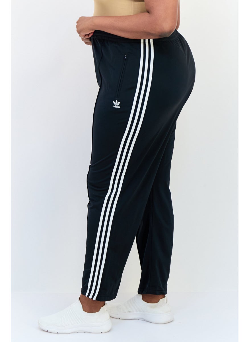 adidas Originals Women Plus Size Drawstring Training Track Pants, Black  - Image 2