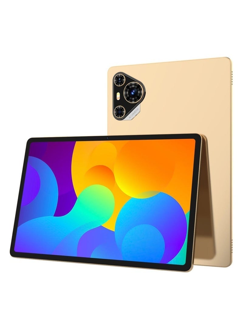 Telzeal P200 11-Inch Android Tablet with Case Keyboard | FHD Display | 12GB RAM + 512GB ROM | 10000mAh Battery | Dual SIM 4G LTE + WiFi | Premium Slim Gold Design with Powerful Performance - Image 2