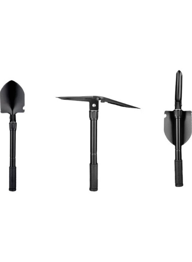 SupFire Multi-Functional Military Shovel, Life-Saving Iron Spade, Foldable Car-Mounted Military Shovel, Outdoor Camping Emergency Shovel, Hoe, And Pickaxe - Image 2