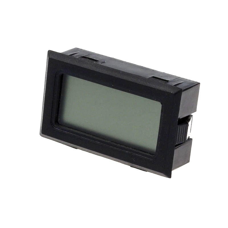 Mini Digital LCD Thermometer Hygrometer, Black, Temperature and Humidity Meter, 4.7 x 2.7 x 1.3cm, Battery Powered (not included) No Sensor Wire Required - Image 2