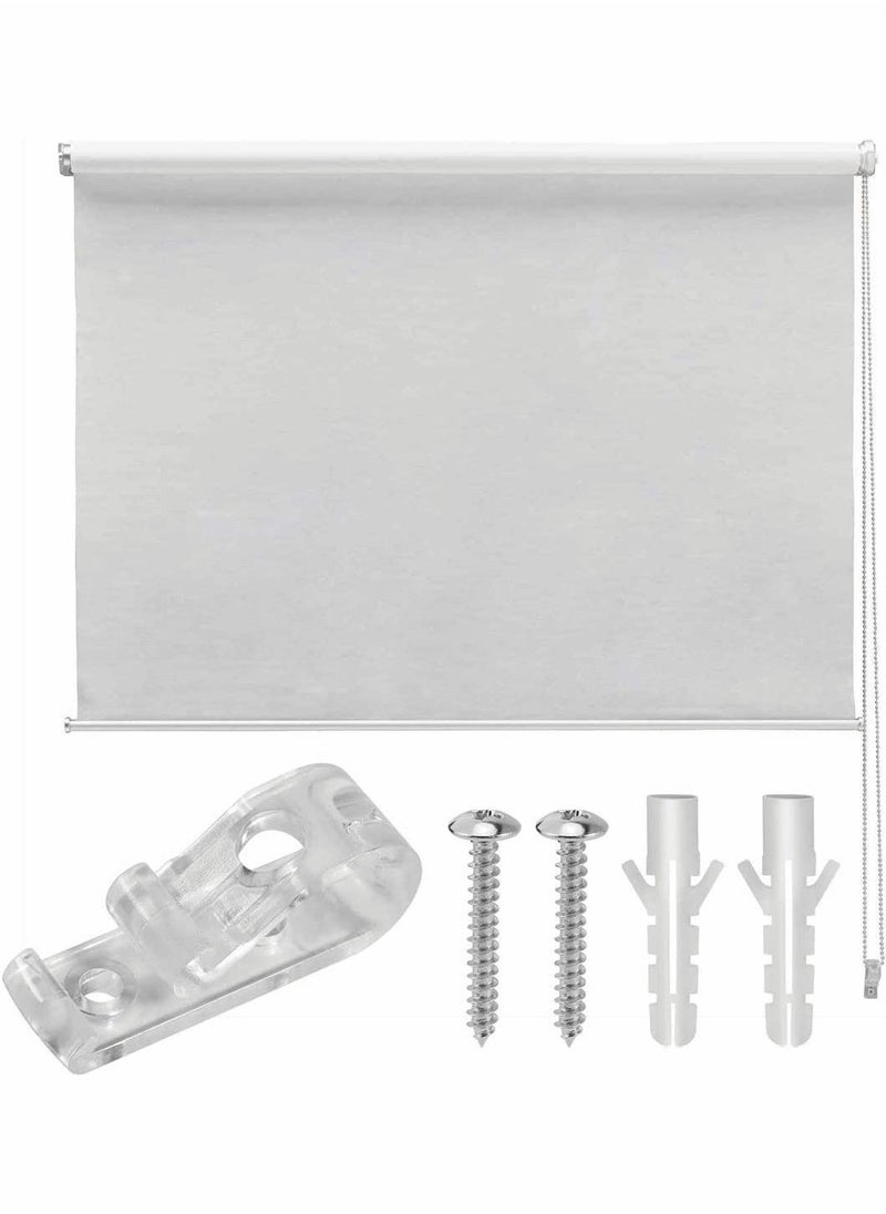 Generic - Clear Roller Blind Clip with Screws, Plastic Pillars for Vertical Roman Roller Blinds Ball Chain Cord Control Blind Safety Clip for Cord Child - Image 1