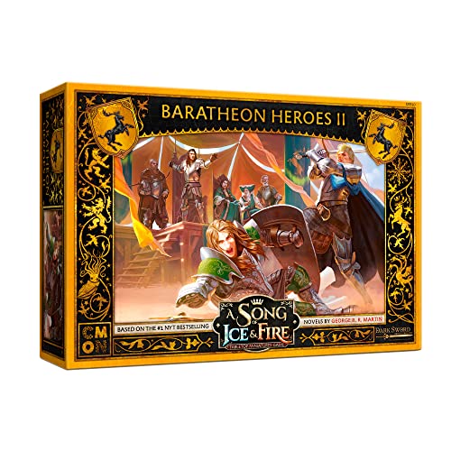 CMON A Song of Ice and Fire Tabletop Miniatures Baratheon Heroes II Box Set Leaders of The Stormlands Strategy Game for Teens and Adults Ages 14 2 Players 4560 Minute Playtime Made by CMON - Image 1