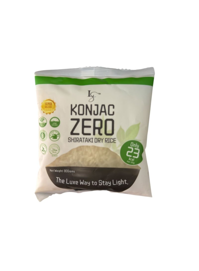 konjac zero shirataki dry rice 80grams by LS