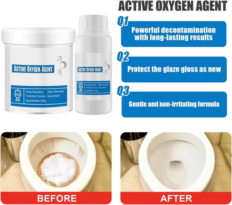comfrt Toilet Cleaner Foam Powder As Seen on TV, Touch Free Foam Toilet Cleaner, Easy To Help You Solve In Toilet Cleaning (1PCS-250g) - Image 3