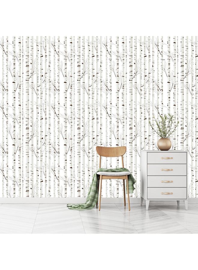 Bluejw Thick Ink Flowers Green Plant Series Seamless Waterproof Antifouling Wallpaper Background Wall Transformation Wallpaper RW081-100 - Image 5