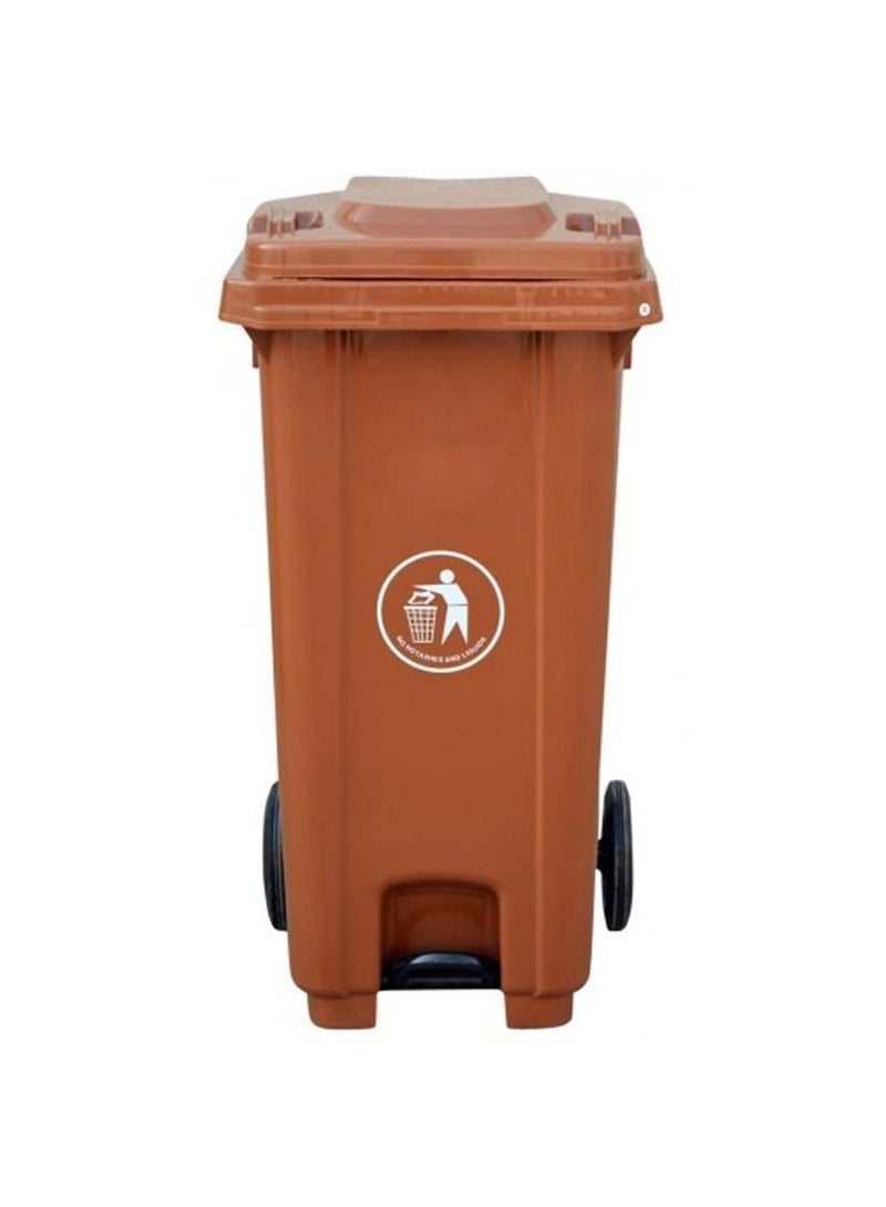 AKC High Quality Modern Garbage Bin 240 Liters Brown 