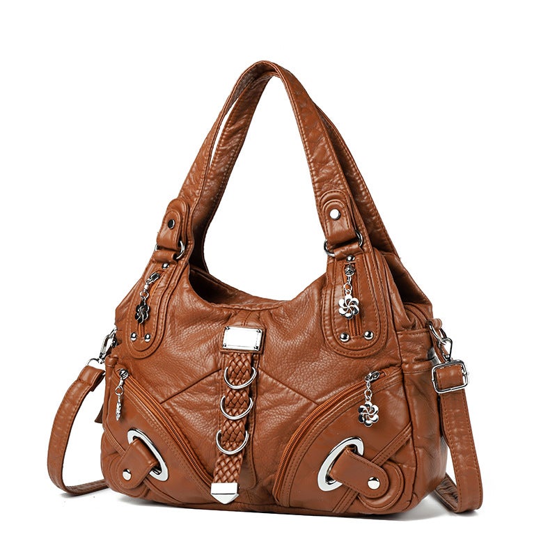 Women's PU Large Capacity Shoulder Tote Bag - Image 5