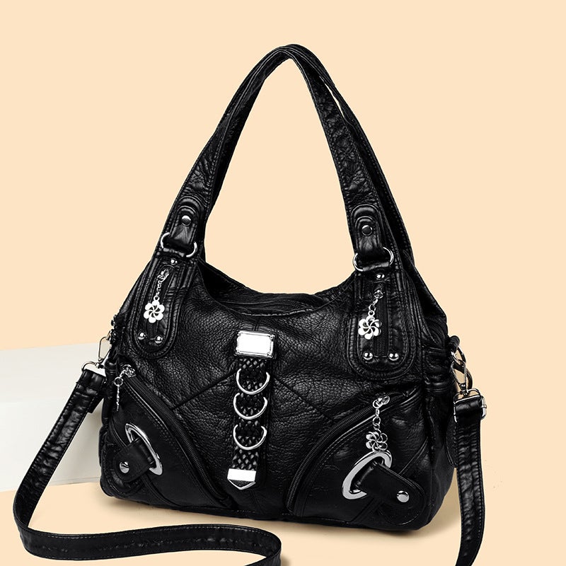Women's PU Large Capacity Shoulder Tote Bag - Image 2
