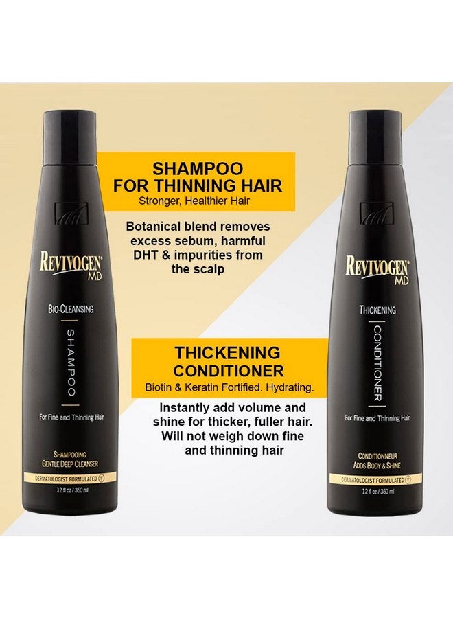 Revivogen MD Bio-Cleansing Shampoo and Conditioner for Thinning Hair, DHT Blocker Shampoo, Hair Loss Shampoo, Shampoo Thinning Hair, Conditioner for Thinning Hair, Hair Loss Conditioner 12oz - Image 5
