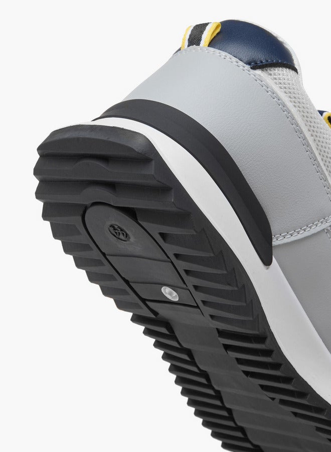 LBL by Shoexpress Men Panelled Sneakers with Lace-Up Closure - Image 5