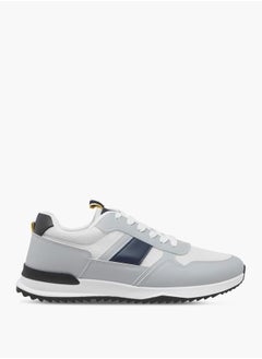 LBL by Shoexpress Men Panelled Sneakers with Lace-Up Closure  - Image 3