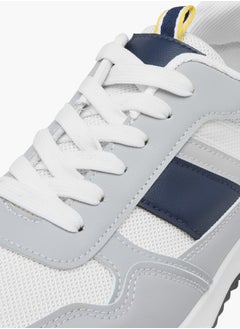 LBL by Shoexpress Men Panelled Sneakers with Lace-Up Closure  - Image 4
