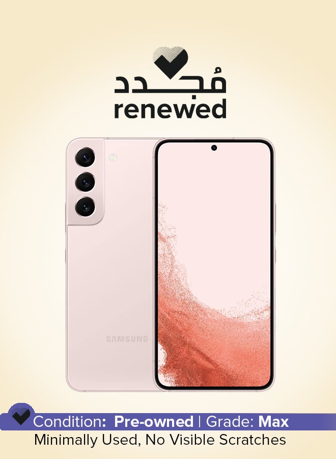 Samsung Renewed - Samsung Galaxy S22 Pink Gold 256GB 5G LTE-International Specs.