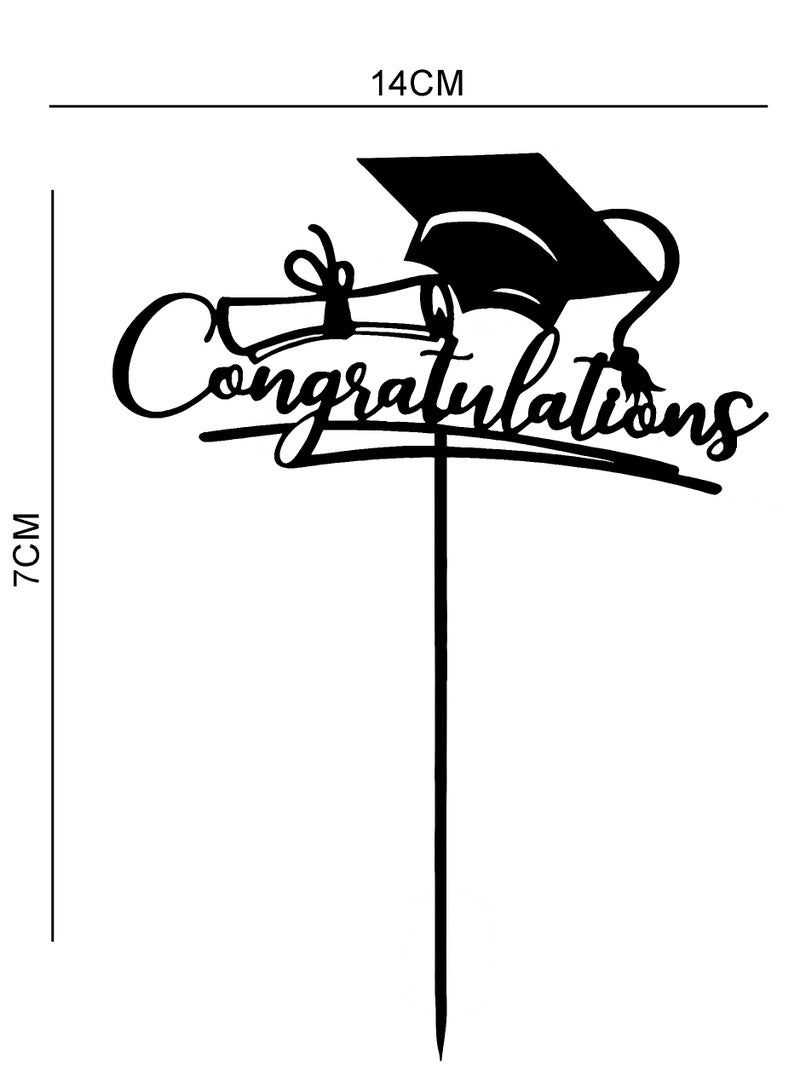 Congratulation Cake toppers, 2025 Graduation Party Cake Topper, Acrylic Material, Best for Graduation Celebrations, Graduation Party Decorations - Image 2