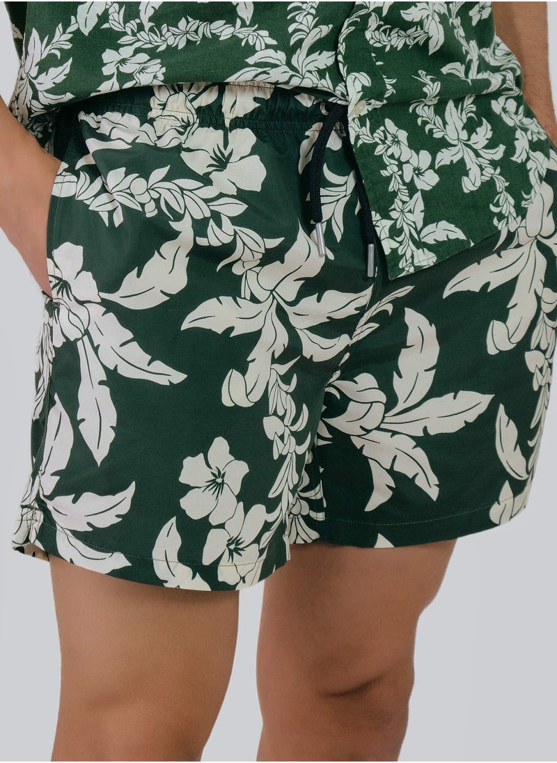 GANT Palm Lei Print Swim Shorts - Image 1