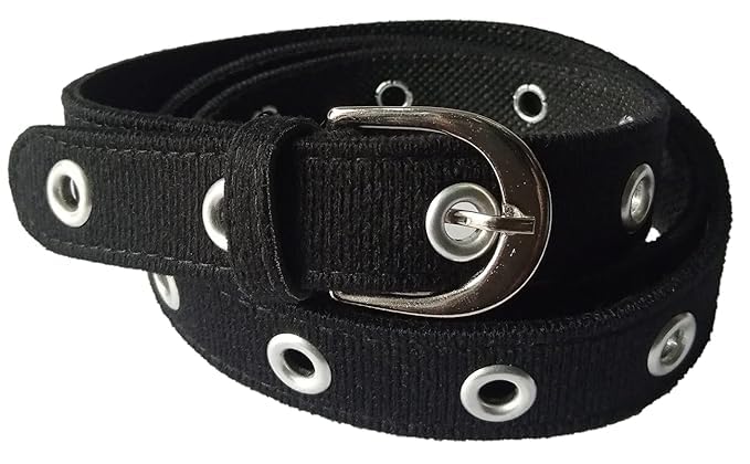 Cotton Belt For Women's & Girls | Belt For Jeans | Casual & Formal Belt For Ladies | C0mbo of 2 (Black & Blue)