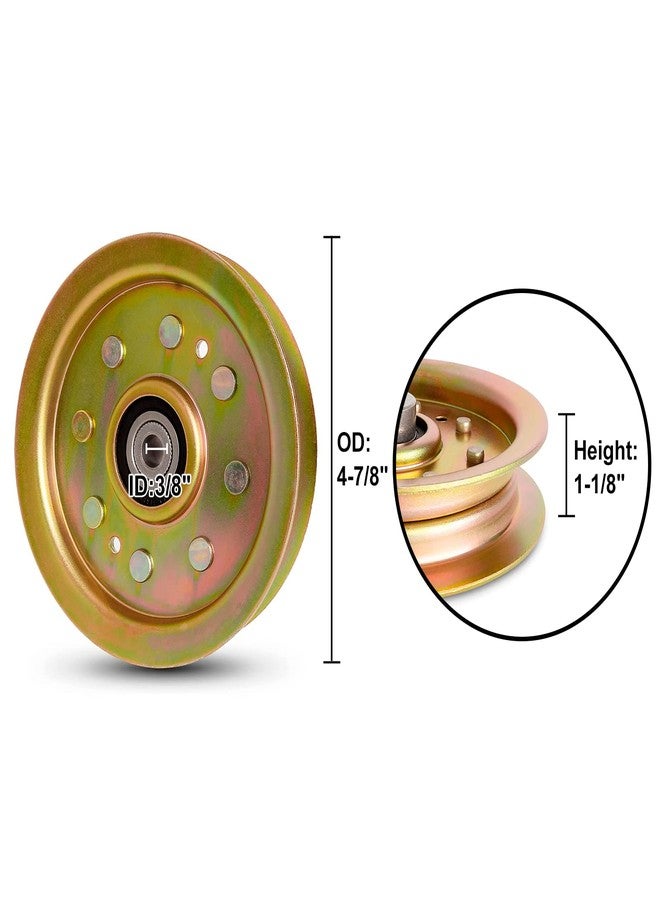 UP2WIN 756-04129 Idler Pulley Bearing Compatible with Cub Mower Cad LT1050 LT1045 LTX1040 1046 Riding Lawn Mower Tractor with 42" 46" 48" 50" 54" Deck - Image 2