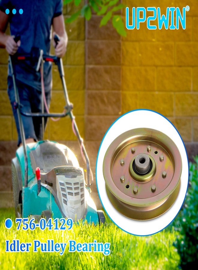 UP2WIN 756-04129 Idler Pulley Bearing Compatible with Cub Mower Cad LT1050 LT1045 LTX1040 1046 Riding Lawn Mower Tractor with 42" 46" 48" 50" 54" Deck - Image 4