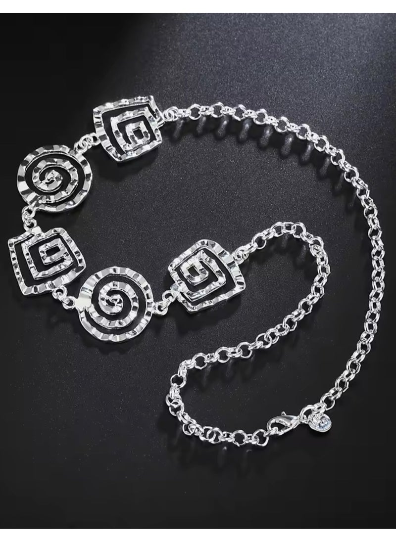 NOON'S UP - Luxury & Elegant 925 Silver Plated Necklace For Women - Image 1