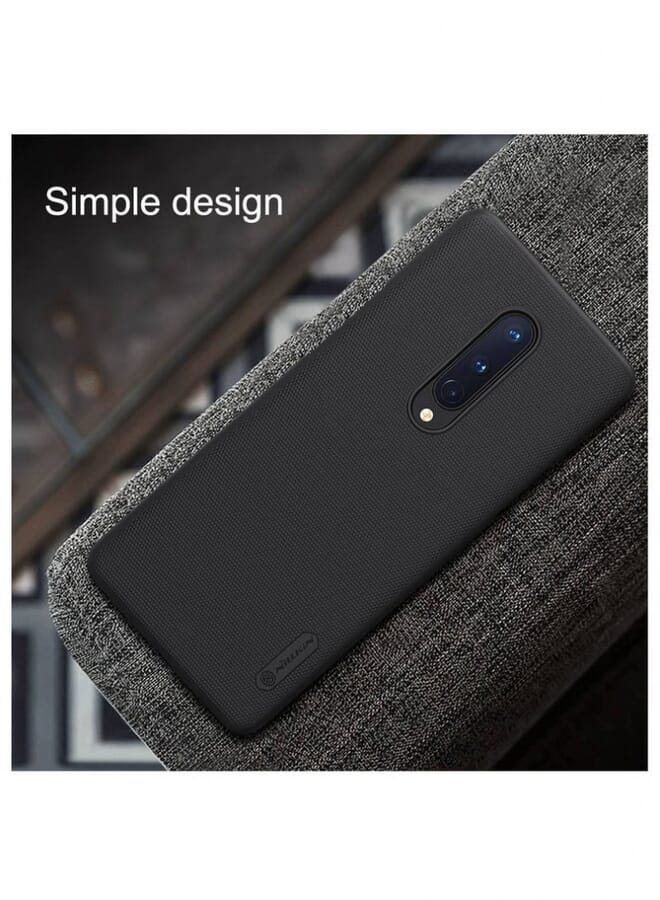 Nillkin Super Frosted Shield Hard Back Case Cover For Oneplus 8 Black - Image 3