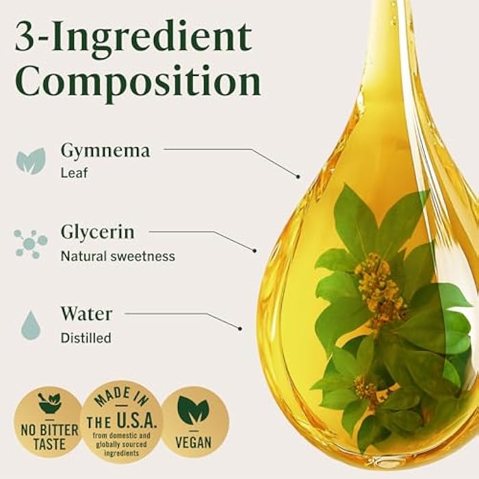 HERBAMAMA Gymnema Sylvestre Drops - Vegan Antioxidant & Overall Support with Gymnema Leaf Extract Tincture - Non-GMO, Alcohol & Sugar-Free Liquid Gurmar Supplement, 84-Day Supply - Image 4