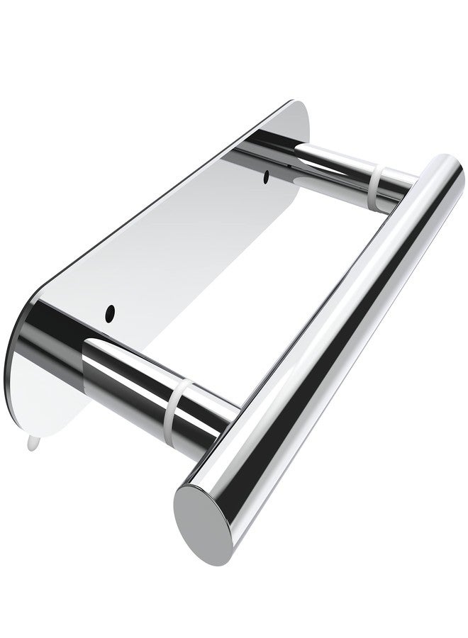 Ruacq Self Adhesive Toilet Paper Holder Polished Double Post Pivoting Tissue Holders Roll Holder Hangers Bathroom Tissue Roll Holder SUS 304 Stainless Steel Modern Wall Mounted or Self-Adhesive - Image 1