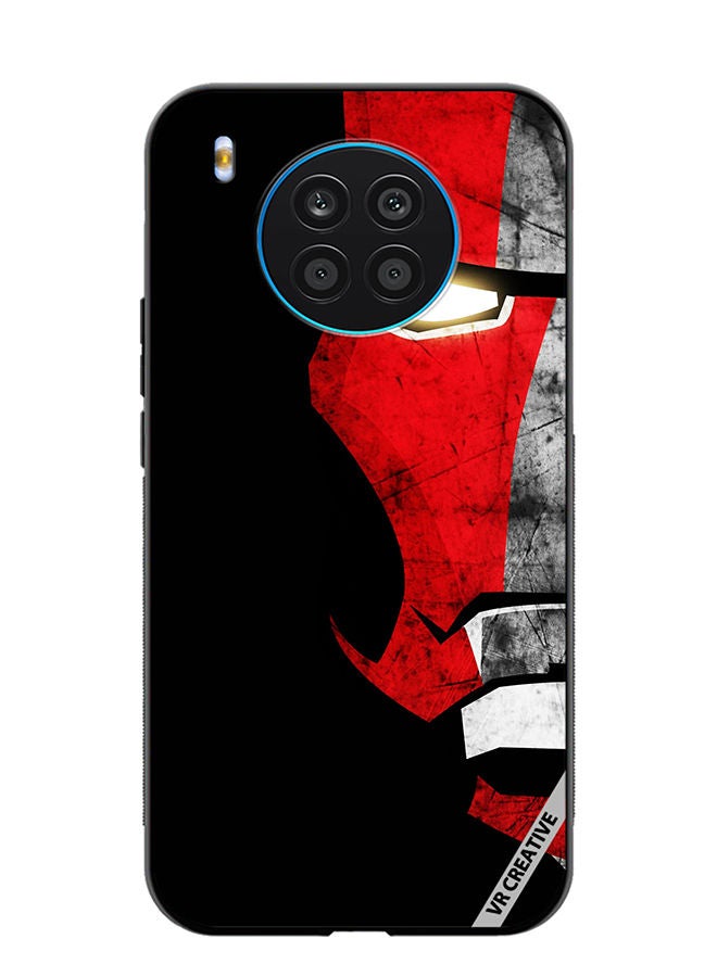 Protective Case Cover For Honor 50 Lite Half Face Iron Man Design Multicolour
