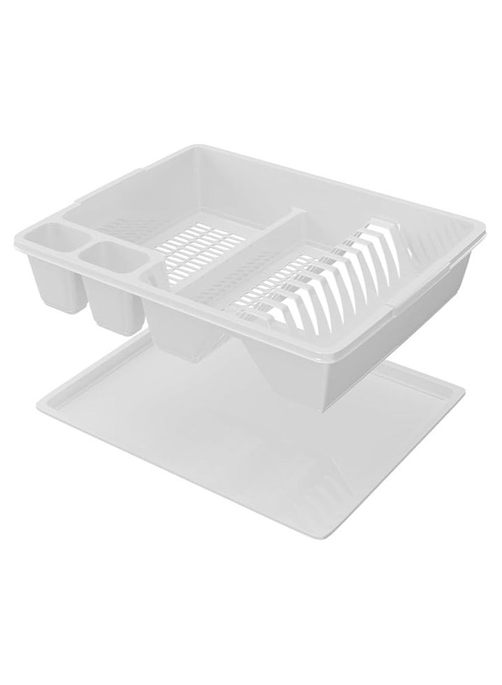 Master Gold Plastic Dish Drainer 47.5x38.5x8.5cm with Drain Tray | Practical Kitchen Utensil Dish Organizer | Dish Rack for Drying Dishes, Spoons and Knives – Suitable for Small and Large Kitchens - Image 4