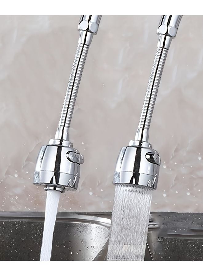 6 قطع صنبور توفير المياه الدوار مع مرشح الهواء فوهة قابلة للتعديل دوران 360 درجة - Image 4