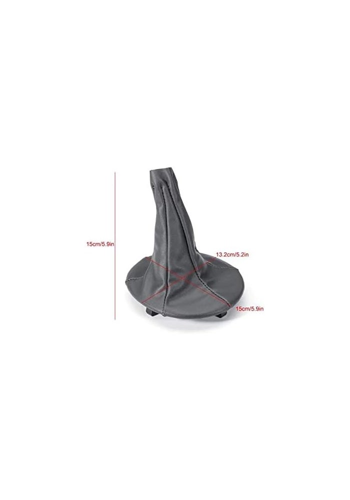 QASULER Leather Gear Shift Knob Cover for Fiat - Image 2