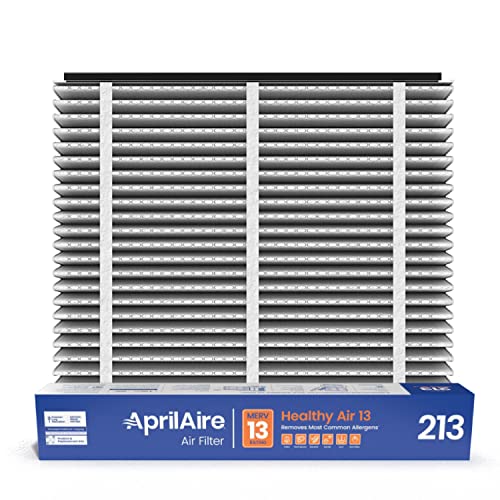 Aprilaire فلتر بديل AprilAire 213 لمرشحات الهواء المنزلية AprilAire - MERV 13، منزل صحي للحساسية، 20x25x4 فلتر هواء (عبوة من 1) - Image 1