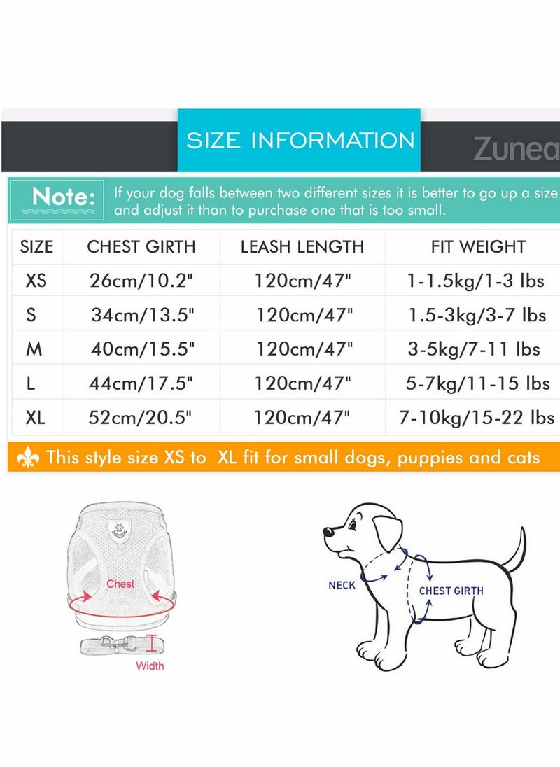 KASTWAVE - Cat Harness and Leash Set for Walking Cat and Small Dog Harness Soft Mesh Puppy Adjustable Vest with Reflective Strap Comfort Fit for Pet Kitten Puppy Rabbit - Image 1