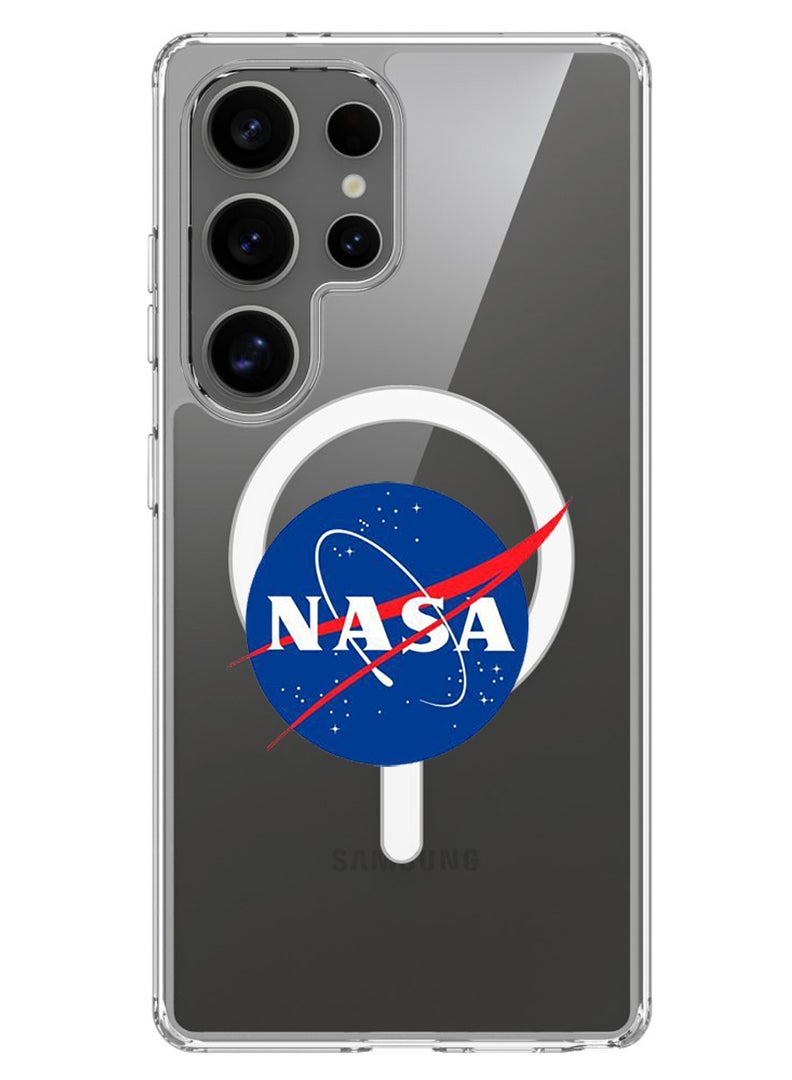 Theodor Magnetic Case for Samsung Galaxy S25 Ultra 6.9-inch Compatible with MagSafe Wireless Charging, Shockproof Phone Bumper Cover Nasa CLassic - Image 1