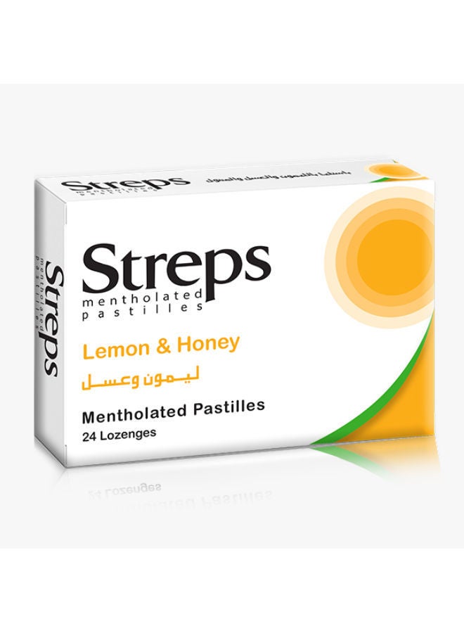 Sugar Base Lemon & Honey Streps Box- 2 Strip