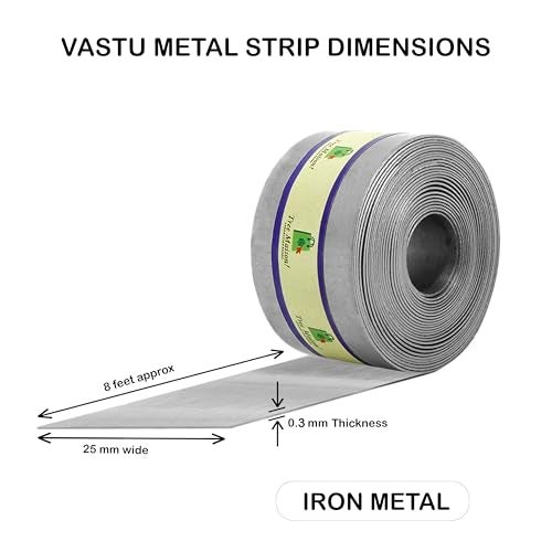 TREEMAISON Vastu Iron Strip | Width- 1 Inch | Thickness - 0.3mm | Length- 8 Feet Approx | Zone Balancing | Toilet Correction | Main Entrance | Iron Strip for Vastu | Pack of 1 - Image 3