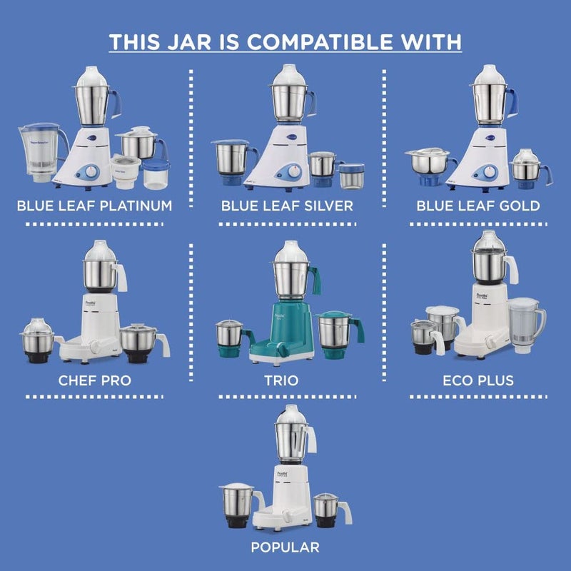 Preethi MGA 504 MGA-504 Stainless Steel Genie Jar  0.5-Liter  Silver - Image 2