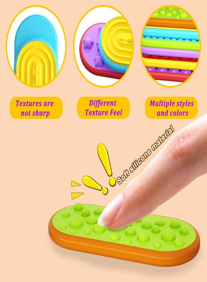 Kizcmvre Sensory Fidget Magnet Toys,Textured Silicone Magnetic Sliders for Autism & ADHD,Quiet Stress Relief Sensory Toy for Adults Office Desk / Travel Classroom Must Haves (6 Pack). - Image 3