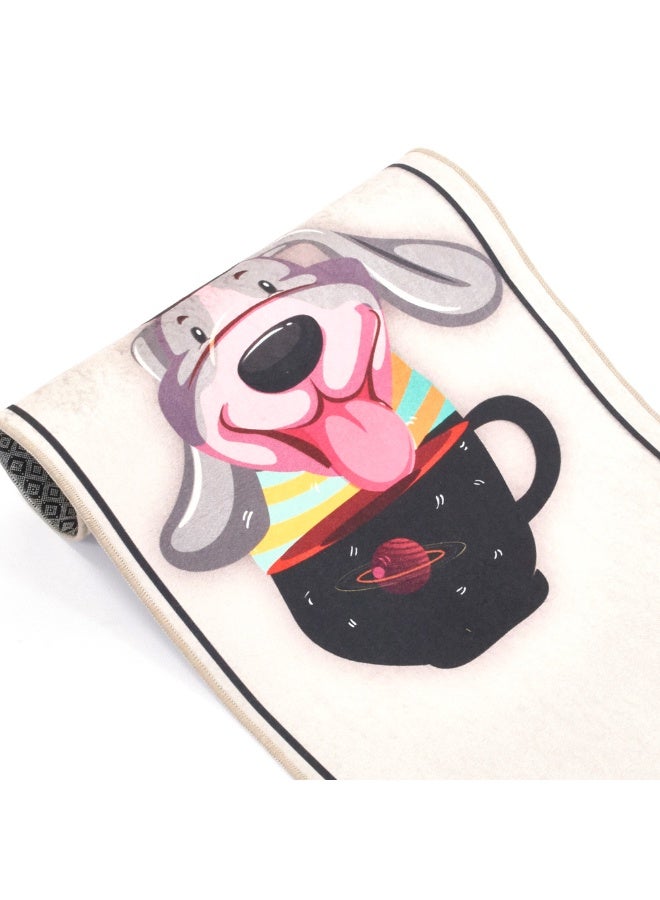 Biggdesign Washable Runner 60x130cm, Non-slip Bottom Carpet, Non-Shedding Area Mat, Polyester Anti-Bacterial Runner, Dogs Design, Pet Friendly Runner Mat, Ideal for Interiors, Living Room, Hallway, Bedroom - Image 5