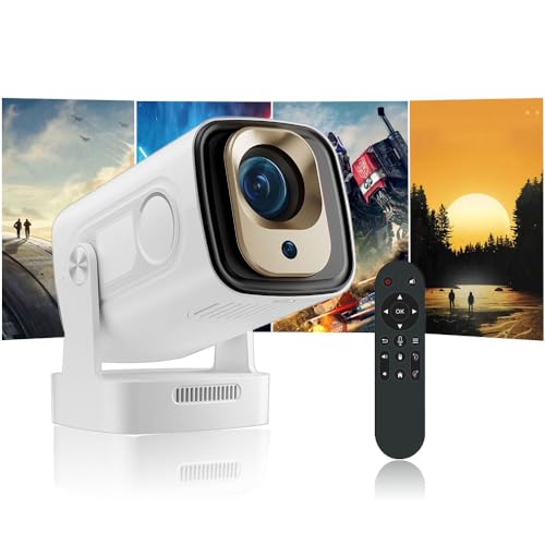 Crelander Auto Focus Mini Projector with Native 1080P Support, Portable Projector with Wifi and Bluetooth, Outdoor Projector Built in Apps, Smart Projector 260 ANSI, HY310 Pro/HY260 Pro Movie Projector - Image 1