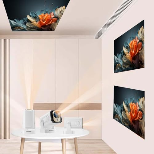 Crelander Auto Focus Mini Projector with Native 1080P Support, Portable Projector with Wifi and Bluetooth, Outdoor Projector Built in Apps, Smart Projector 260 ANSI, HY310 Pro/HY260 Pro Movie Projector - Image 5