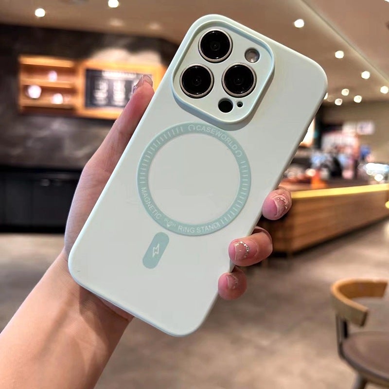 TOMO Cloud-Sensing Magnetic Liquid Silicone Case for iPhone 16, 17 Pro Max, and More - Soft Shockproof Cover with Anti-Fingerprint Features