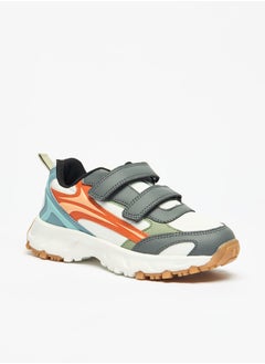 Boys Mister Colourblock Sneaker Shoes with Hook and Loop Closure