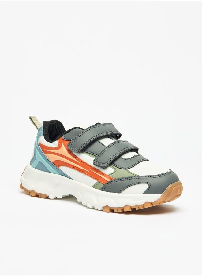 DUCHINI Boys Mister Colourblock Sneaker Shoes with Hook and Loop Closure  - Image 1
