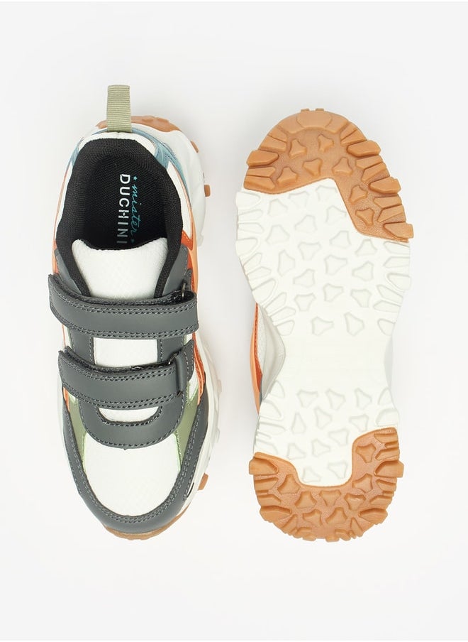 DUCHINI Boys Mister Colourblock Sneaker Shoes with Hook and Loop Closure  - Image 4