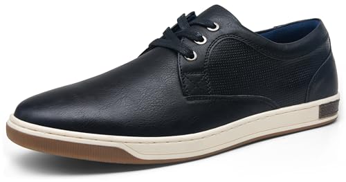 Vostey Men's Fashion Sneakers Black Simple Leisure Style Casual Shoes(B81Q11 Black 10) - Image 1
